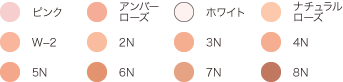 フェースケーキ　ラインナップ